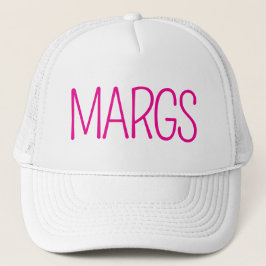 Minimalist "MARGS" Bachelorette Party Hat Keps
