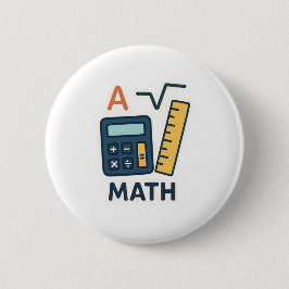 Minimalist Math Subjekt - Calculator, Ruler Knapp