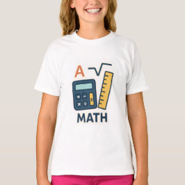 Minimalist Math Subjekt - Calculator, Ruler T Shirt