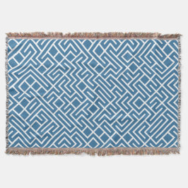 Minimalist Maze Fill Blue Pattern Filt