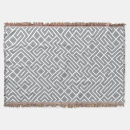 Minimalist Maze Fill Grey Pattern Filt