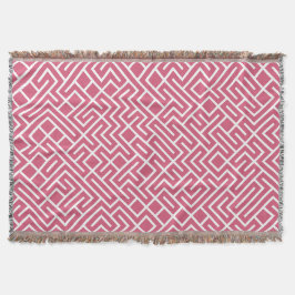 Minimalist Maze Fill Pink Pattern Filt