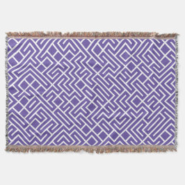 Minimalist Maze Fill Purple Pattern Filt