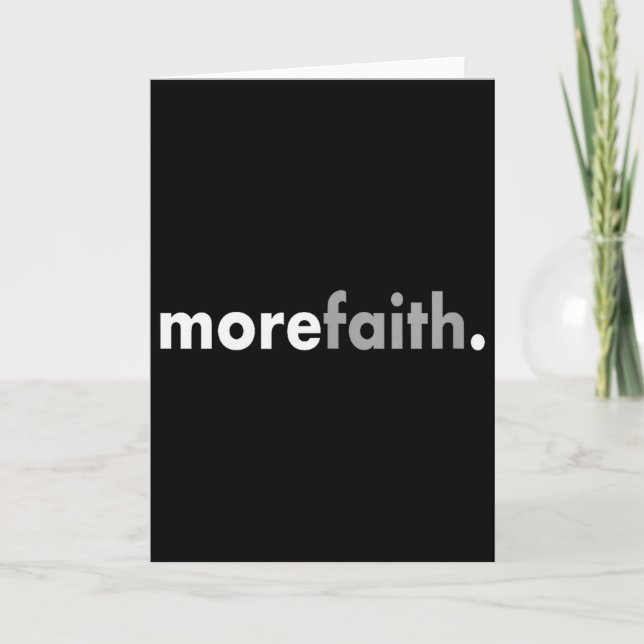 Minimalist Mer Tro Kristna Jesus Tro På Gud  Kort (Framsida)