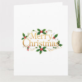 Minimalist Merry Christmas Kort