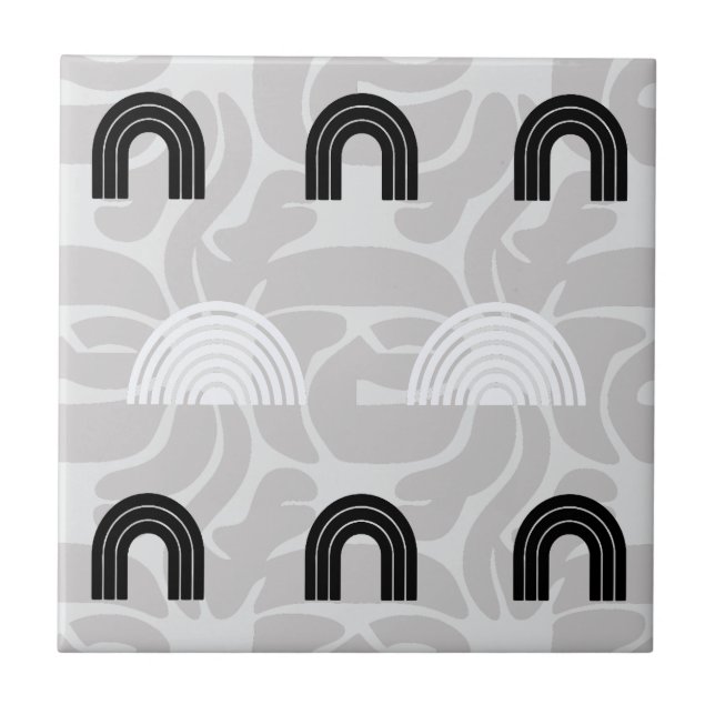 Minimalist Mixed Boho Arches Kakelplatta (Framsidan)