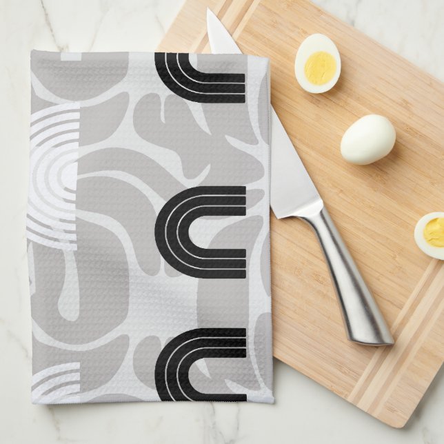 Minimalist Mixed Boho Arches Kökshandduk (Vikt i Fjärdedel)