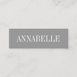 Minimalist moderiktig modern visitkort för grå