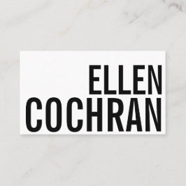 Minimalist moderiktig visitkort för klassiker för