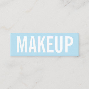 Minimalist moderiktig visitkort för makeupkonstn