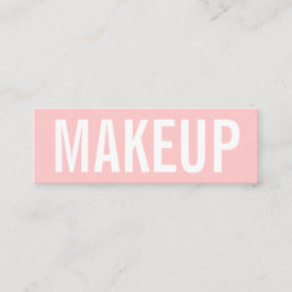 Minimalist moderiktig visitkort för makeupkonstnär