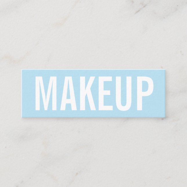 Minimalist moderiktig visitkort för makeupkonstnär (Framsida)