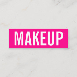 Minimalist moderiktig visitkort för makeupkonstnär