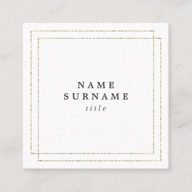 Minimalist moderiktiga SocialMedia kvadrerar Fyrkantigt Visitkort (Framsida)