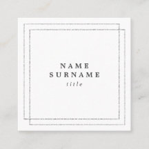 Minimalist moderiktigt silver kvadrerar