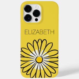 Minimalist Modern Elegant Daisy flower and text