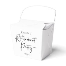 Minimalist Modern Elegant Retirement Party