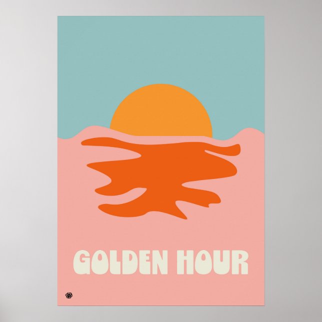 Minimalist Modern Home Sunset Poster  (Framsidan)