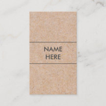 Minimalist modern Kraft lodrätvisitkort