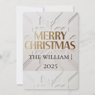 Minimalist Modern Merry Christmas Card Julkort