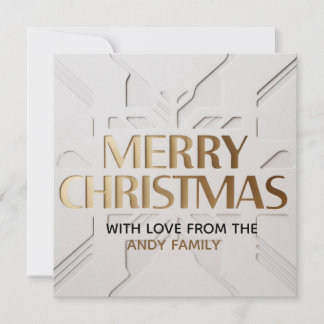 Minimalist Modern Merry Christmas Card Kort