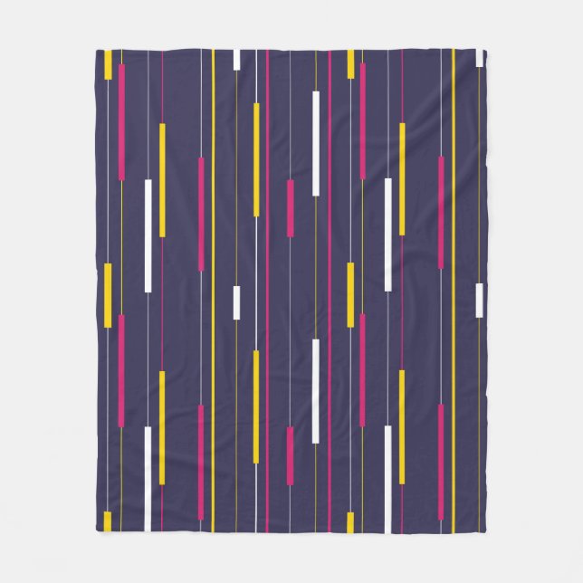 Minimalist Modern Stripes Fleecefilt (Framsidan)