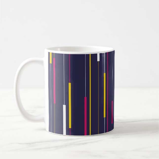 Minimalist Modern Stripes Kaffemugg (Vänster)