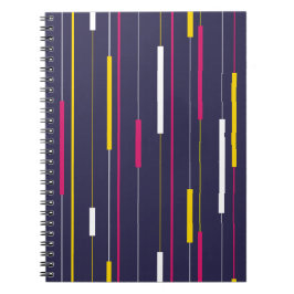 Minimalist Modern Stripes Spiral Notebook Anteckningsbok