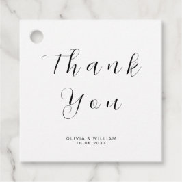 Minimalist Modern Wedding Gåvor Etiketter