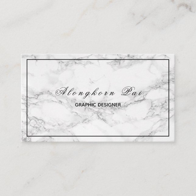 Minimalist modern yrkesmässig visitkort (Framsida)