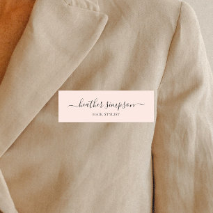 Minimalist moderna rosor för namnbricka