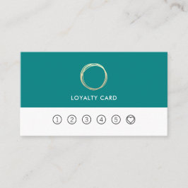 Minimalist modernt chic guld cirklar visitkort