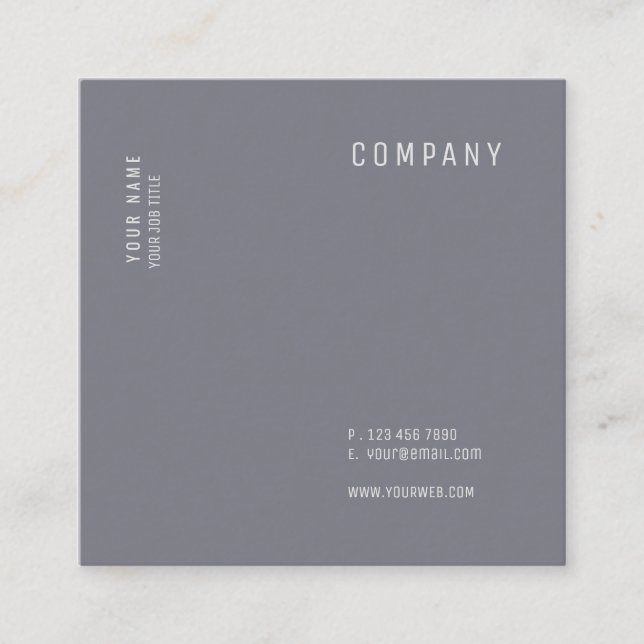 Minimalist modernt mångsidigt kvadrerar kort (Framsida)