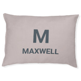 Minimalist Monogram Custom Pet Bed - Modern Person