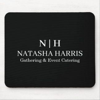 Minimalist Monogram Logo Business mouse pad Musmatta
