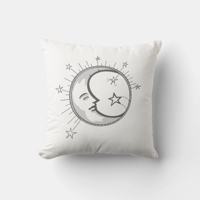 Minimalist Moon Kudde (Framsida)