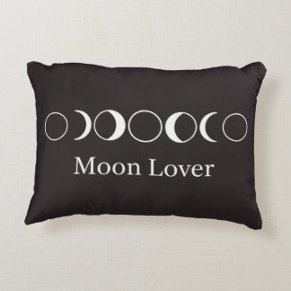 Minimalist Moon Phases Lunar Lover Aesthetic Throw Prydnadskudde