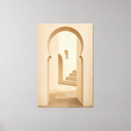 Minimalist Moroccan Arch Canvas Print