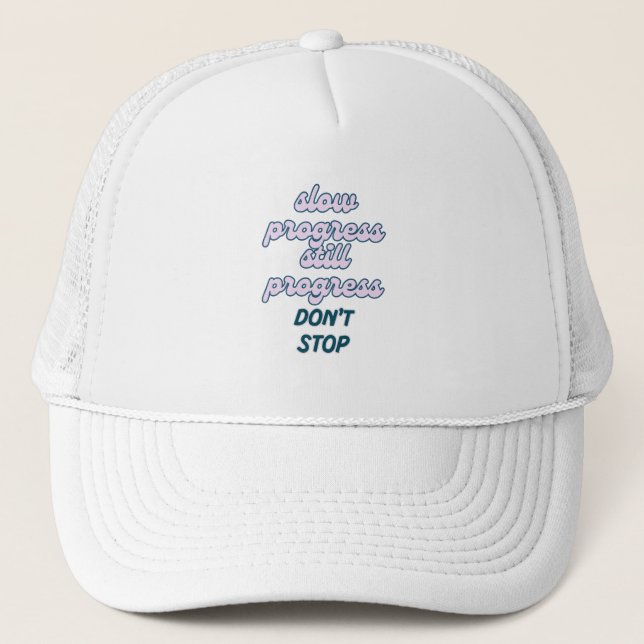 Minimalist Motivational Quote Baseball Cap Keps (Framsida)