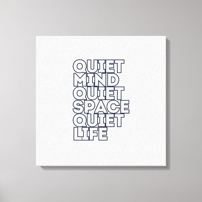 Minimalist Motivational Quote Square Canvas (Framsida)