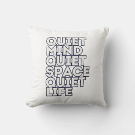 Minimalist Motivational Quote Throw Pillow — Moder Kudde