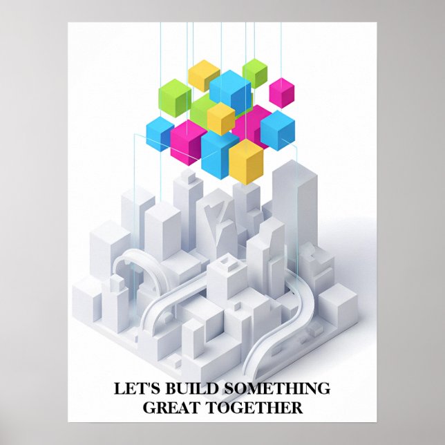 Minimalist Motivational Wall Art Print Poster (Framsidan)