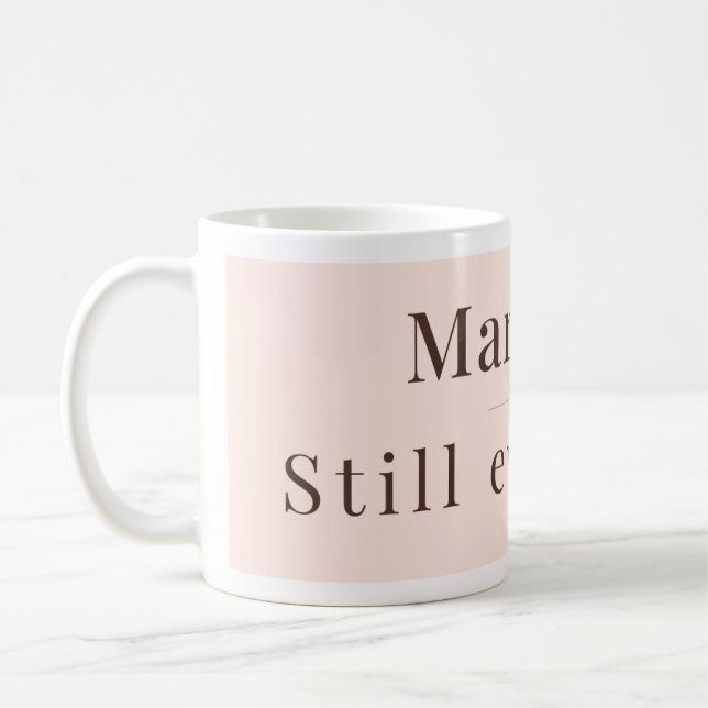 Minimalist Mug | Newly Married Modern Woman Gift Kaffemugg (Vänster)