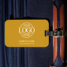 Minimalist Mustard Corporate Company Business Logo Bagagebricka