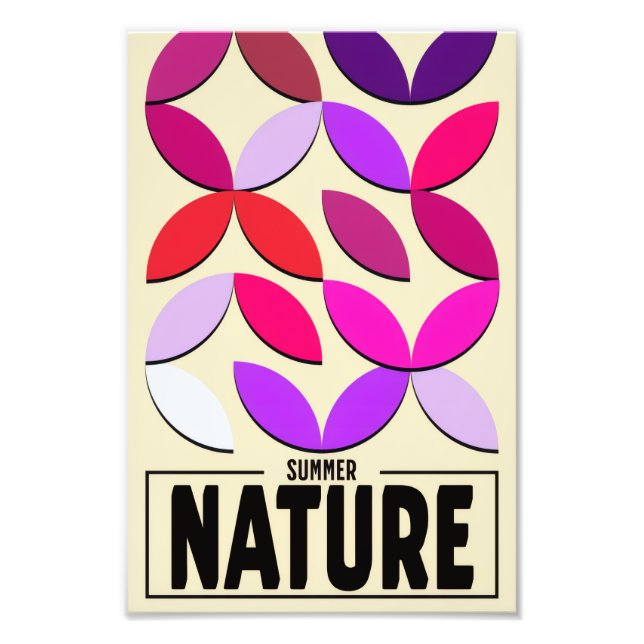 Minimalist Nature Poster – Summer Botanic Wall Art (Framsidan)