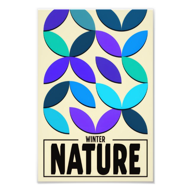 Minimalist Nature Poster – Winter Botanic Wall Art (Framsidan)
