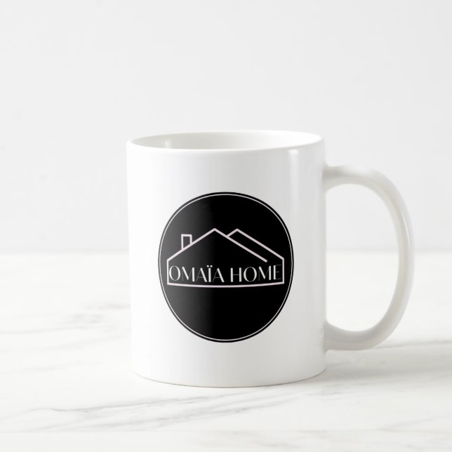 Minimalist OH Typography Mug | Modern OMAÏA HOME C Kaffemugg (Höger)