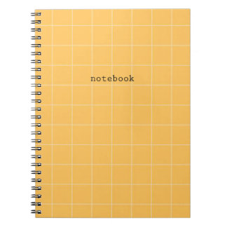 Minimalist orange notebook anteckningsbok
