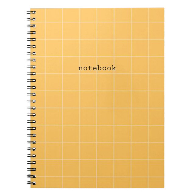 Minimalist orange notebook anteckningsbok (Framsidan)