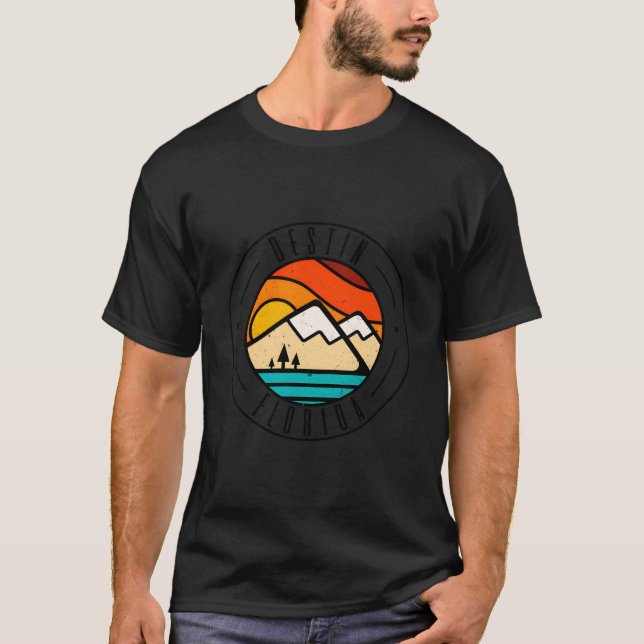 Minimalist Outdoors Destin Florida Fl T Shirt (Framsida)